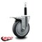 Service Caster 5'' Thermoplastic Rubber Swivel 3/4'' Expanding Stem Caster Total Lock Brake SCC-EXTTL20S514-TPRB-34 - alternate 2